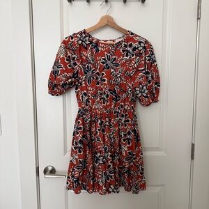 Floral Print Dress with Pocket